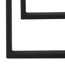 Load image into Gallery viewer, Katrine Nest Of Tables In Black Ceramic With Metal Chrome Frames 3pc 50cm