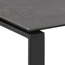 Load image into Gallery viewer, Katrine Black Ceramic Coffee Table Set, 2 Moveable Rectangle Tables 115x55cm 69x40cm