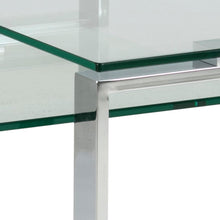 Load image into Gallery viewer, Katrine Coffee Table Set Unique Classy Clear Glass Furniture Range 115x55cm 69x40cm