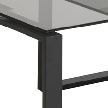 Load image into Gallery viewer, Katrine Coffee Table Superior Smoked Glass Furniture Set 115x55cm 69x40cm
