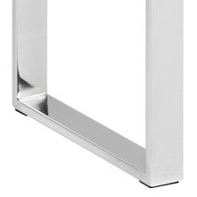 Load image into Gallery viewer, Katrine Console Table With Glass Top And Metal Chrome Frame 110x40cm