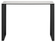 Load image into Gallery viewer, Katrine Console Table With Smoked Glass Top And Metal Chrome Frame 110x40cm