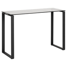 Load image into Gallery viewer, Katrine Console Table With Smoked Glass Top And Metal Chrome Frame 110x40cm