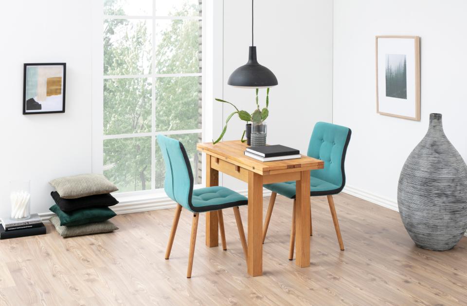 Kenley Extending Oak Dining Table Oil Treated Seats 2-4 100x45/90cm