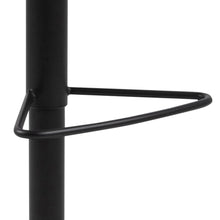 Load image into Gallery viewer, Kimmy Designer Bar Stools, Set Of 2 With Grey Fabric And Adjustable Black Metal Base