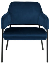 Load image into Gallery viewer, Lima Blue Upholstered Velvet Fabric Accent Chair, Lounge Resting Armchair