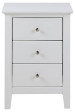 Load image into Gallery viewer, Linnea Bedside Table With 2 Drawers 45x34x62.8 cm Chic White Bedroom Furniture