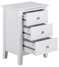 Load image into Gallery viewer, Linnea Bedside Table With 2 Drawers 45x34x62.8 cm Chic White Bedroom Furniture