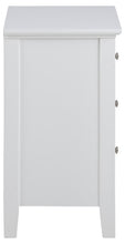 Load image into Gallery viewer, Linnea Bedside Table With 2 Drawers 45x34x62.8 cm Chic White Bedroom Furniture
