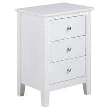 Load image into Gallery viewer, Linnea Bedside Table With 2 Drawers 45x34x62.8 cm Chic White Bedroom Furniture