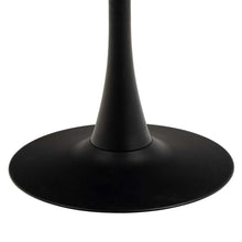 Load image into Gallery viewer, Malta Round Black Ceramic Designer Dining Table Curve Metal Base Marble Look 90x75cm