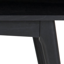 Load image into Gallery viewer, Marte Oak Coffee Table With Compartment Shelf Black 130x70cm