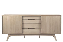 Load image into Gallery viewer, Marte White Oil Sideboard High Class Large Solid Oak Cabinet 2 Doors, 4 Drawers 180x44x84cm