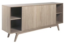 Load image into Gallery viewer, Marte White Oil Sideboard High Class Large Solid Oak Cabinet 2 Doors, 4 Drawers 180x44x84cm