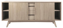 Load image into Gallery viewer, Marte White Oil Sideboard High Class Large Solid Oak Cabinet 2 Doors, 4 Drawers 180x44x84cm