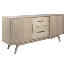 Load image into Gallery viewer, Marte White Oil Sideboard High Class Large Solid Oak Cabinet 2 Doors, 4 Drawers 180x44x84cm