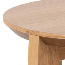 Load image into Gallery viewer, Maxime Trio Nest Of Tables In Oak Round 3pc 50cm