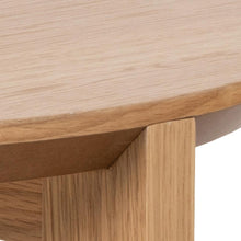 Load image into Gallery viewer, Maxime Trio Nest Of Tables In Oak Round 3pc 50cm