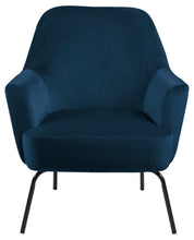 Load image into Gallery viewer, Melissa Soft Fabric Comfort Resting Chair With Solid Powder Coated Metal Base In Green, Grey Or Blue