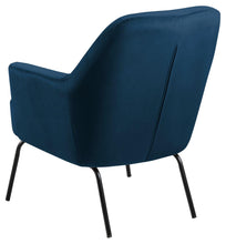 Load image into Gallery viewer, Melissa Soft Fabric Comfort Resting Chair With Solid Powder Coated Metal Base In Green, Grey Or Blue
