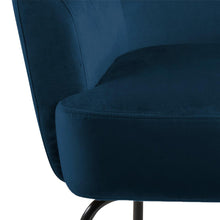 Load image into Gallery viewer, Melissa Soft Fabric Comfort Resting Chair With Solid Powder Coated Metal Base In Green, Grey Or Blue