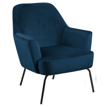 Load image into Gallery viewer, Melissa Soft Fabric Comfort Resting Chair With Solid Powder Coated Metal Base In Green, Grey Or Blue
