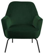 Load image into Gallery viewer, Melissa Soft Fabric Comfort Resting Chair With Solid Powder Coated Metal Base In Green, Grey Or Blue