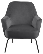 Load image into Gallery viewer, Melissa Soft Fabric Comfort Resting Chair With Solid Powder Coated Metal Base In Green, Grey Or Blue