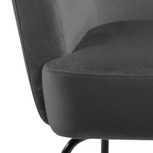 Load image into Gallery viewer, Melissa Soft Fabric Comfort Resting Chair With Solid Powder Coated Metal Base In Green, Grey Or Blue