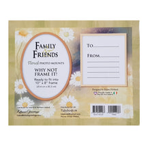 Load image into Gallery viewer, Wonderful Family Floral Daisy Memory Mount Gift With A Beautiful Verse Poem And Space For Photo