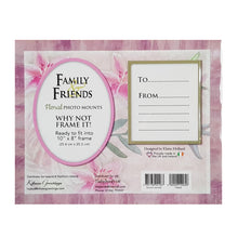 Load image into Gallery viewer, True Friends Floral Watercolour Memory Mount Gift With A Beautiful Verse Poem And Space For Photo