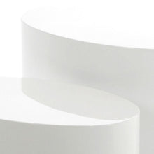 Load image into Gallery viewer, Mice Coffee Side Table Set In White High Gloss Versatile Space Saving 2pcs 33x48x40