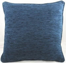 Load image into Gallery viewer, Luxury Thick Chenille Savannah Cushion 17" Piped Edge Square Cushion Cover and Polyester Inner made by Evans Lichfield