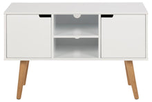 Load image into Gallery viewer, Mitra Chic White Sideboard Cabinet With 2 Doors And Shelves 96x38x61.5cm