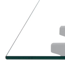 Load image into Gallery viewer, Monti Clear Glass Coffee Table With Strong Black Metal Base 120cm