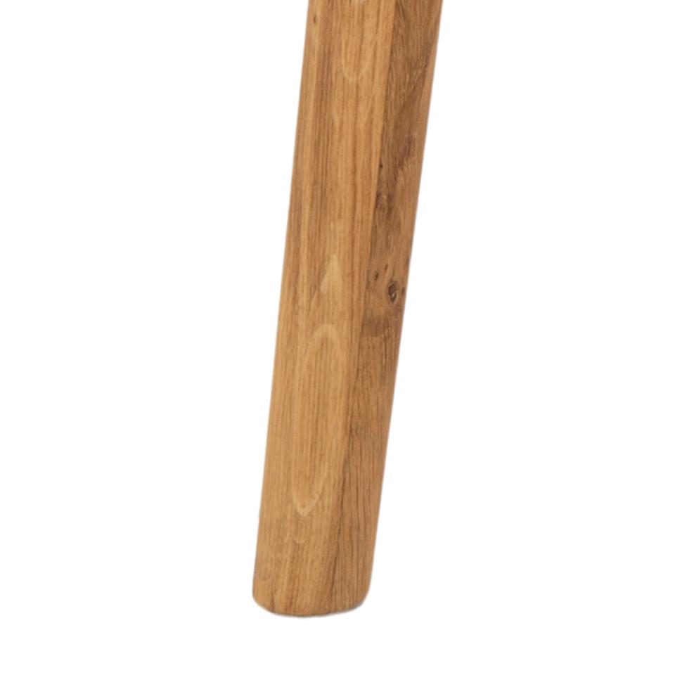 Negano Chene Round Designer Herringbone Oak Dining Table 120x75cm