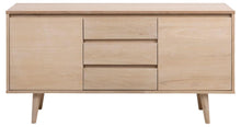 Load image into Gallery viewer, Nagano Sideboard Superior Solid White Oak Cabinet With Push Function Doors And Drawers 150x40x75cm