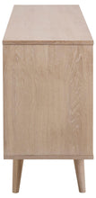 Load image into Gallery viewer, Nagano Sideboard Superior Solid White Oak Cabinet With Push Function Doors And Drawers 150x40x75cm