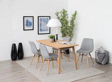 Load image into Gallery viewer, Negano Chene Designer Oiled Oak Rectangle Dining Table 4/6 Seats 150x80cm