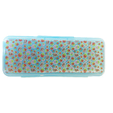 Load image into Gallery viewer, Bright Hard Shell Plastic Pencil Case with a Choice of 3 Prints and 4 Bright Colours - Pink, Blue, Orange, or Yellow