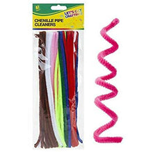 Load image into Gallery viewer, Pipe Cleaners 65 Fluffy Chenille Sticks in Assorted Colours