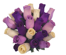 Load image into Gallery viewer, Bunch Of 8 Wooden Rose Stems In A Wide Range Of Colours Home Decor Artificial Flowers