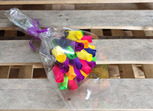 Load image into Gallery viewer, Bouquet Of 24 Mixed Bright Wooden Roses - Rainbow