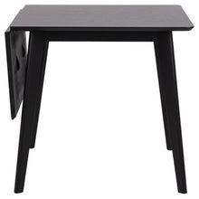 Load image into Gallery viewer, Roxby Square Space Saving Dining Table Black 80/120x80x76 cm 2/6 Seats