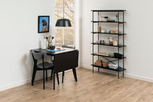Load image into Gallery viewer, Roxby Square Space Saving Dining Table Black 80/120x80x76 cm 2/6 Seats