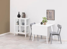 Load image into Gallery viewer, Roxby Square Space Saving Dining Table White 80/120x80x76 cm 2/6 Seats
