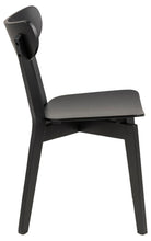 Load image into Gallery viewer, 2 x Roxby Dining Chairs, Black Lacquered Wood Set Of 2