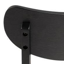 Load image into Gallery viewer, 2 x Roxby Dining Chairs, Black Lacquered Wood Set Of 2