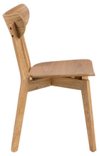 Load image into Gallery viewer, 2 x Roxby Oak Stained Wood Dining Chair Set Of 2 Comfortable Chairs IN STOCK NOW
