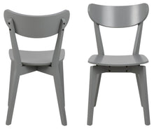 Load image into Gallery viewer, 2 x Roxby Stylish Grey Lacquered Wood Dining Chairs, Set Of 2 IN STOCK NOW